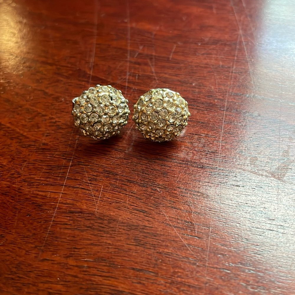LIA SOPHIA post earrings, diamond & gold